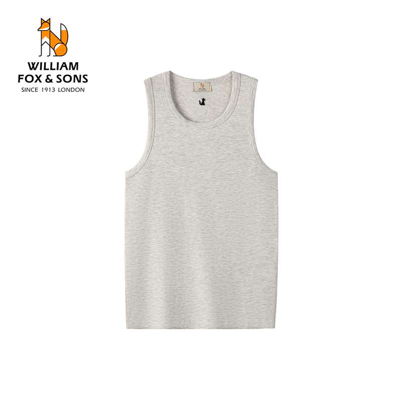 【New Product】British Little Fox 26 Summer High Elasticity Retro Ribbed Knit Fitted Casual Vest Tank Top Undershirt