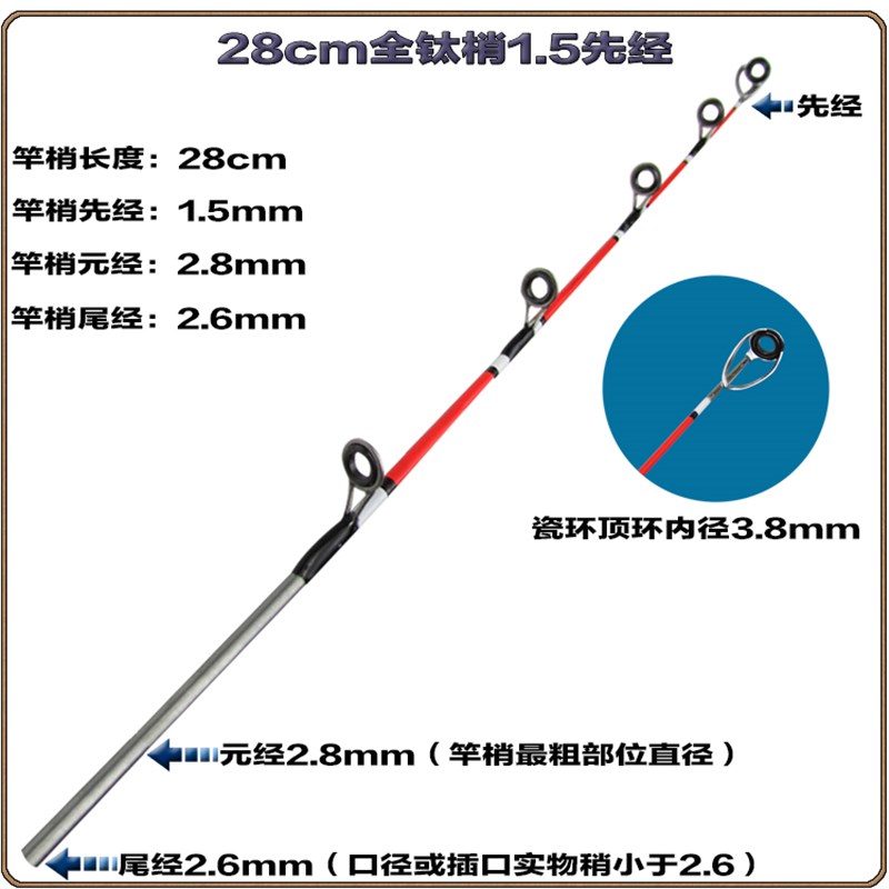 全钛合金竿稍：岸边垂钓与远投的终极秘密武器