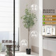 Artificial Plant Money Tree Potted Fake Tree Fortune Tree Store Living Room Decoration Fake Plant Fake Flower Eucalyptus Leaves
