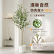 Artificial Green Plant Olive Tree Indoor Living Room Home Floor-Standing Artificial Plant Large Potted Fake Plant Landscape Bonsai