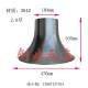 Stainless Steel Bell-Shaped Spiral Flange Reducer, Large and Small Diameter, in Stock with Free Shipping, Furniture Leg Bell Base, Dining Table Base
