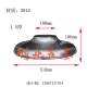 Stainless Steel Bell-Shaped Spiral Flange Reducer, Large and Small Diameter, in Stock with Free Shipping, Furniture Leg Bell Base, Dining Table Base