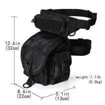 Waist and leg bag for mens cycling outdoor sports and fitness multifunctional leg bag waist bag motorcycle riding military fan waterproof functional bag