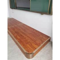 Classroom podium teaching platform podium made of curved wooden small stage kindergarten school dance performance conference room