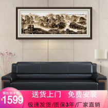 Junyu office sofa modern simple business small reception three-seat office sofa coffee table combination set