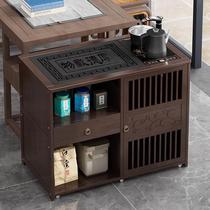 Mobile tea table household tea cart new Chinese tea table automatic water supply kettle integrated tea table living room tea cabinet