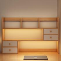 Solid wood desktop bookshelf childrens desk storage rack small desk organization artifact display rack simple storage bookcase