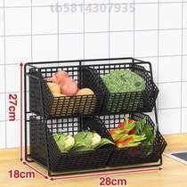Countertop vegetable kitchen rack vegetable storage rack multi-functional shelf storage rack @storage rack storage dining table