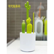 Cup brush water cup cleaning artifact multi-functional cleaning brush cactus set cup washing straw brush four-in-one brush