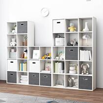 Bookcase solid wood free combination grid cabinet bookshelf unit solid wood storage cabinet square cabinet floor storage cabinet