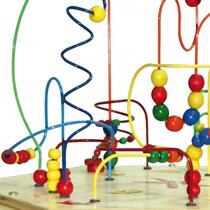 Treasure box new Montessori puzzle for kindergarten boys and girls seventeen four-sided beads on the piano new product for brain use