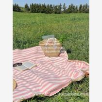 Spring outing mat striped picnic mat moisture-proof mat thickened disposable foldable cushion portable picnic camping cloth