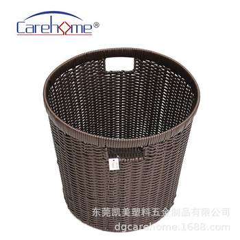 扁藤铁脏衣篮酒店架客家房洗衣篮式TR-0012用手提衣服收纳日筐毛
