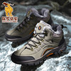 Paul Camel Winter Men's Shoes with Fleece Lining, Non-Slip, New Outdoor Cold-Proof and Warm Hiking Shoes, Thickened Trekking Snow Boots