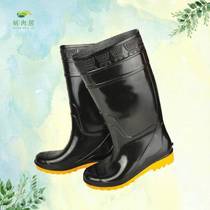 Mengrouju garden rain boots spring and summer high-top rain boots water shoes mens waterproof anti-slip labor protection beef tendon bottom wear-resistant rain boots kitchen