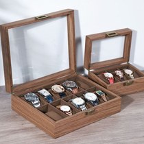 Spot black wood grain watch box watch jewelry jewelry storage display stand class gift box