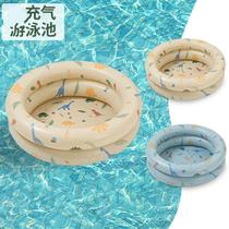 Childrens indoor family bath baby ball pool inflatable swimming pool thickened bucket baby ocean small folding
