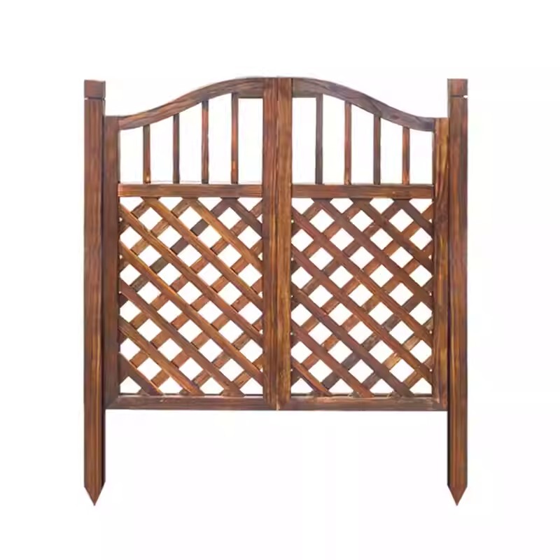 Anti-Corrosion Vegetable Garden Wooden Fence Gate, Garden Fence Gate, Courtyard Fence, Outdoor Solid Wood Door, Villa Outdoor Small Yard