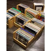 Vinyl record storage box classical nostalgic LP storage rack disc solid wood storage box CD rack storage rack