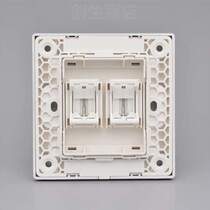Category 6 dual port wall socket module computer information blank network cable panel super category 7 large board