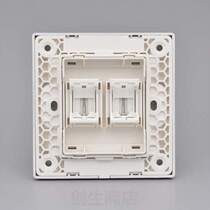 Network cable is not Category 7 dual-port computer Category 6 module including network blank large board wall socket super information