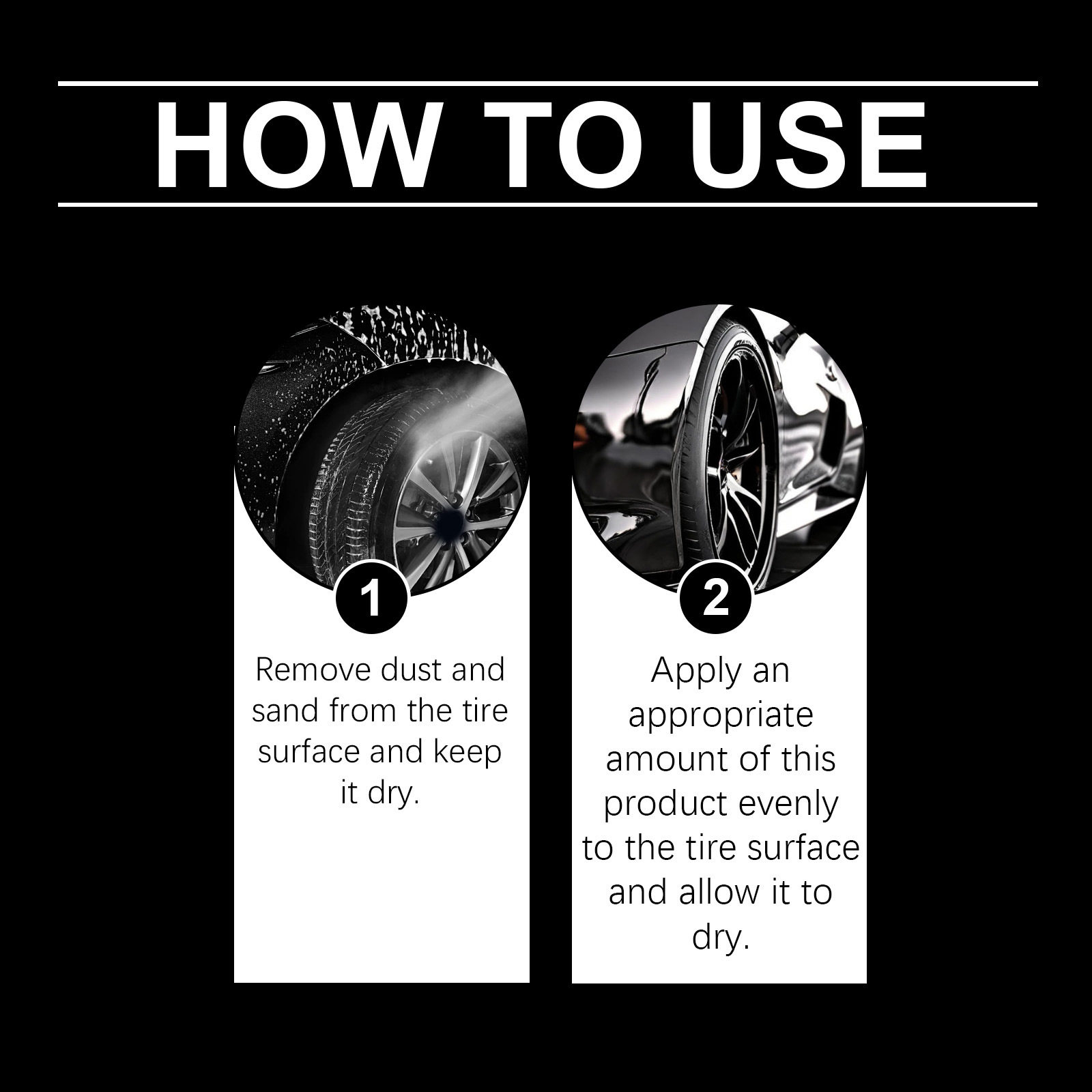 Tire Nourish Cream how to use steps