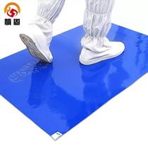Shengu anti-static sticky mat removable rubber mat clean room sticky mat dust removal foot pad blue PE65*115