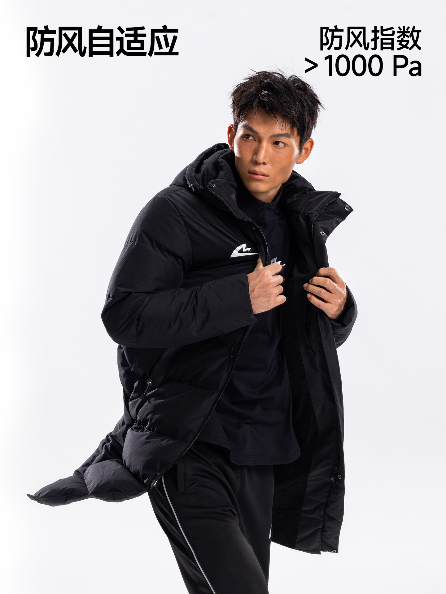 [North Sports Joint Research]Sonic Cat Heat Wave Series Long Cotton Jacket Auto-Fit Coat Winter Cotton Padded Jacket Overcoat