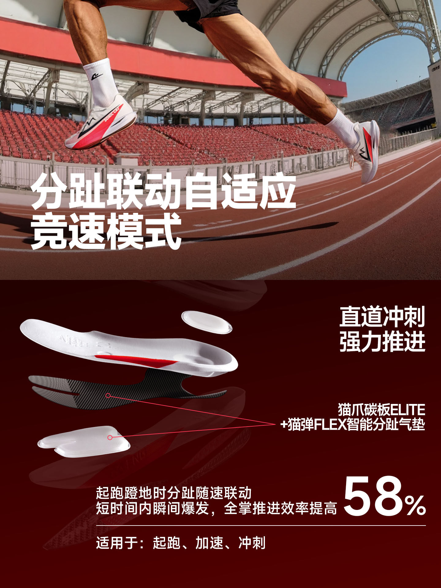 Sonic Cat Awakening 2.0 Carbon Plate Air Cushion Running Shoes Official Flagship Store Physical Exam Training Running Shoes Men's and Women's Sports Shoes