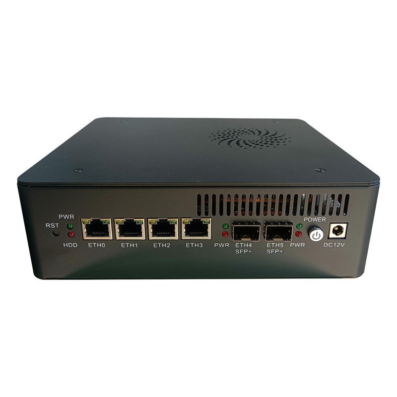Feisuxun 4-Port 2.5g+2 10g Optical Port 12Th Generation 8505/I3-1215U/I5/I7-1365U All-Flash 10g Industrial Control Soft Router Wireless Wifi6 Dual M.2 Nvme Disk