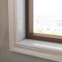 Visual wall plastic door plate plate wire marble floating window plastic window frame window frame border