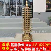 Cast copper Wenchang Tower 7th floor 9th floor 13th floor desk decorations Wenchang Tower study room desktop room decorations