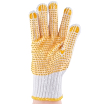 An ams dot bead gloves wear-resistant anti-slip dispensing handling labor protection gloves bleached raw yarn farm work garden