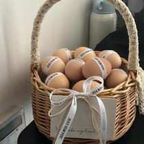 Plumeria basket diy confinement portable woven storage basket maternal full moon gift basket for best friend giving birth