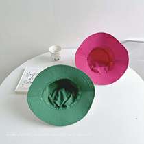 Summer is so cute ~ quick-drying waterproof double-sided fisherman hat boy and girl basin hat sunshade and sun protection baby hat