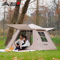 Quick-open full-house tent open tent self-operated camping complete set of equipment sun protection thickening rain-proof portable folding