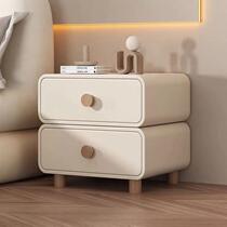 Solid wood bedside cabinet cream wind collection small cabinet minimal modern household bedroom small bedside locker