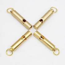 Brass keychain pendant decoration outdoor life-saving whistle survival referee whistle high-pitched outdoor survival equipment