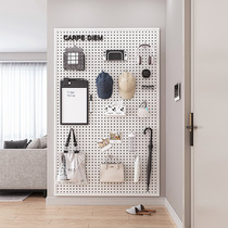 Round hole hole board wall rack shelf stainless steel display storage jewelry hardware tools universal hanging board wall