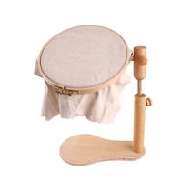 Embroidery rack cross-stitch shed handmade bracket round embroidery frame solid wood embroidery stretcher portable embroidery rack support