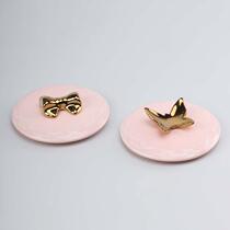 A5L glass lid single sale ceramic teapot water cup lid large diameter universal round accessories mug breakfast