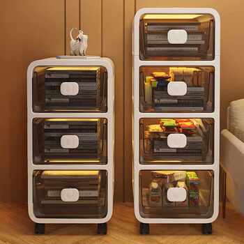 Small craftsman material shelf floor pulley home study removable table simple multi-layer snack cabinet large 3
