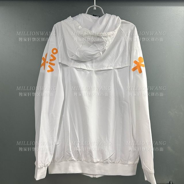 Brazilian White National Team Training Clothing Hooded Jacket Windproof and Waterproof Sportswear Football Long-Sleeved Warm Neymar