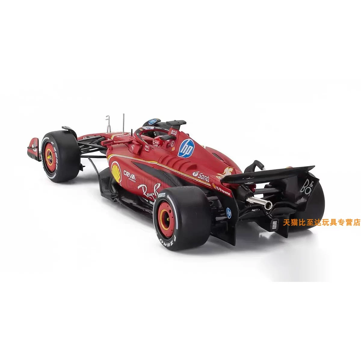Модель автомобиля Ferrari SF24 в масштабе 1:24 от Bburago, гоночная формула 1, Леклерг(Леклер)