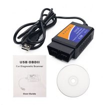 ELM327 USB V1 5 OBD2 Scanner with CD manual 25K80 chip car inspection