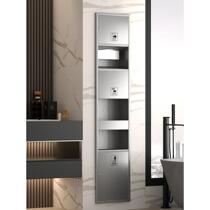 Stainless steel three-in-one hand dryer for public restrooms built-in hand wiping paper box with all-in-one hand dryer