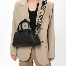 Autumn and winter new Korean style diagonal high-end simple and versatile bowling ball trendy portable shoulder bag womens bag