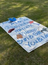 Handbag picnic mat moisture-proof thickened ground mat spring outing outdoor grass camping waterproof portable ins wind cushion