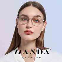 New round glasses frame for men TR90 ultra-light anti-blue light glasses plate pin temples LD204 flat mirror for women