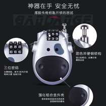 Factory direct sales CJSJ three-digit password wire rope helmet lock cow lock retractable anti-theft motorcycle lock